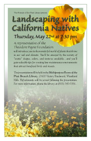 California Natives poster/ad