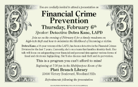Financial Crime poster/ad
